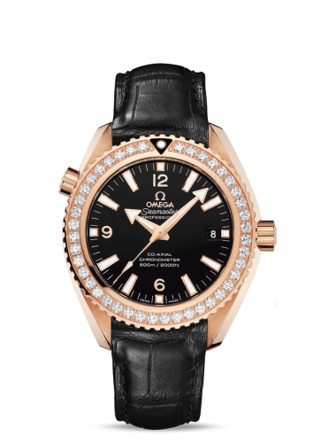 Omega Seamaster Planet Ocean 600M Co-Axial 42 Red Gold / Diamond / Alligator